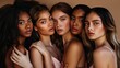 © Vahram - Studio shot of Beauty portrait of a diverse group of beautiful women posing together