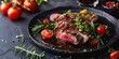 Culinary Delight: Succulent Steak and Vibrant Vegetables