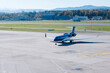 Business Jet Taxiing, Zurich Airport (ZRH), Zurich, Switzerland, Europe
