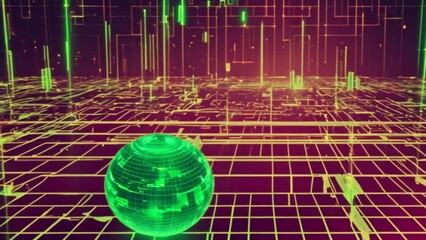 Poster - fiber optics background
