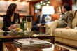 Exclusive Airport Lounge Experience with Business Travelers