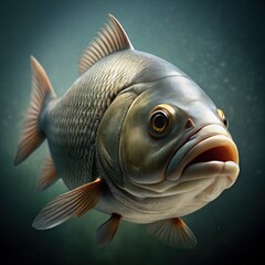 Wall Mural - fish in the water. the generative ai