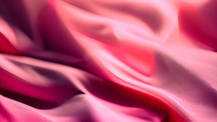 Poster - Close Up of Pink and Red Fabric Generative AI