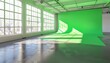 Bright and Airy Film Studio Space with Immaculate Green Screen Setup
