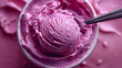 Luxurious strawberry ice cream awaits to quench your dessert cravings with a creamy swirl