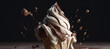 splash of vanilla chocolate cone ice cream 79
