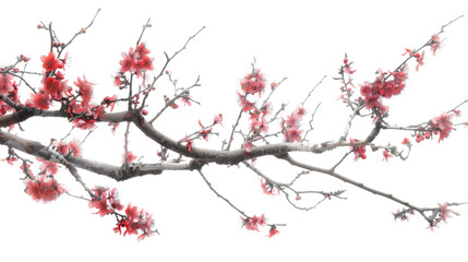 Pink blossom of a tree