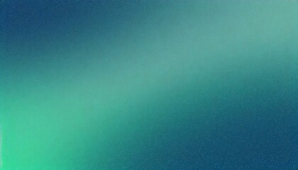 Wall Mural - Grainy gradient background blue green grunge noise texture smooth blurred backdrop website header design