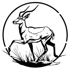 Sticker - Antelope Running