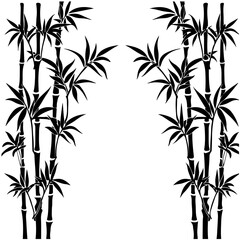 Poster - Bamboo plants border