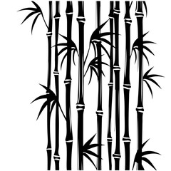 Poster - bamboo stalks