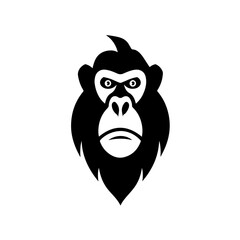 Canvas Print - Serious monkey face