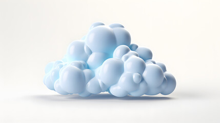 Canvas Print - Cloudy Icon 3d