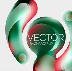Aufkleber - A dynamic vector background with green and red colors, perfect for showcasing your brand logo at events. Incorporates font, circle, and graphic design elements in a vibrant magenta pattern