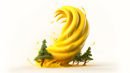 Wall Mural - Tornado Icon 3d