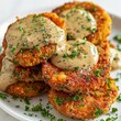 Crispy fried green tomatoes with remoulade sauce