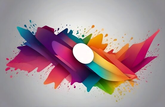Abstract banner with gradient shapes,for background