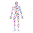 Human body, Dna test infographic