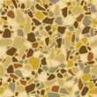Terrazzo flooring seamless pattern in earth brown colors. Classic italian type of floor in Venetian style composed of natural stone, granite, quartz, marble. Vector texture