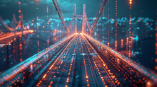 Virtual Bridges Of Data, Spanning The Digital Divide And Connecting Disparate Points In The Landscape Of Global Communication.