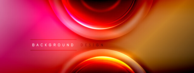 Poster - The speaker with a blurred background showcases vibrant colorfulness, with shades of orange, amber, and magenta. The gas circle pattern is accented by electric blue automotive lighting