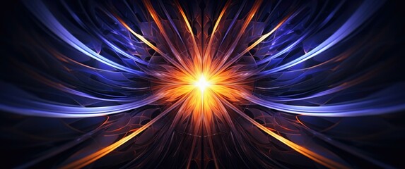 Wall Mural - abstract digital art - abstract fractal by jonathan lindberg. ai.