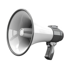 3d megaphone on isolated transparent background