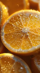 Poster - a slice of fresh orange