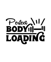 Sticker - perfect body loading svg