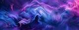 Fototapeta  - Smoke abstract , Multicolored waves violet-blue gradient, Vivid Violet-Blue Gradient , violet-blue blurred background, illustration multicolored violet-blue gradient trendy abstract, Ai