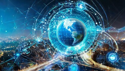 Wall Mural - Digital Evolution: Abstract Background for Technological Advancements Artificial Intelligence Matrix: Abstract Digital Background for Futuristic Concepts