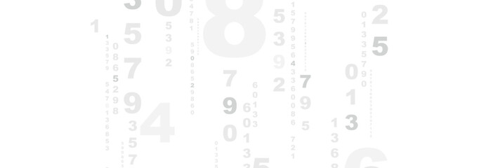 Wall Mural - black and white background with numbers	