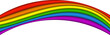 LGBT Pride color Twisted 3D Ribbon Banner in Transparent Background. Rainbow colors, LGBTQ Community, Celebration, Euality, Diversity