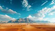 A lone figure standing amidst the vastness of the Egyptian desert.