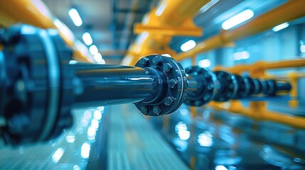 Fototapete - Heating pipe, PE water supply pipe, drainage pipe, PVC pipe. Generative AI.