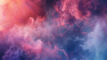 Explosion Of Colored Smoke On A Black Background ,Smoke In The Form Of A Cloud Of Fire On A Black Background, White Cloud Of Smoke On A Black Background