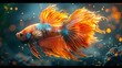 Vibrant tropical fish showcasing stunning yellow, blue, and orange colors