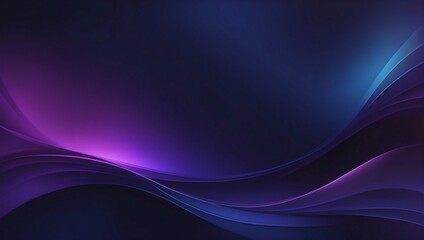 Wall Mural - Moody abstract background featuring a gradient of deep purple, indigo, and midnight blue tones, overlaid with subtle glowing effects.