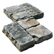 A stack of gray flagstones