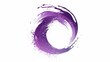 a purple artsy design logo