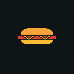 Hotdog in cartoon, doodle style. Image for t-shirt, web, mobile apps and ui. Isolated 2d vector illustration in logo, icon, sketch style, Eps 10. AI Generative