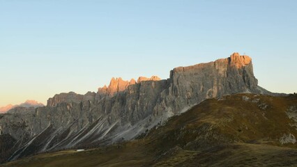 Wall Mural - sunset over the mountains