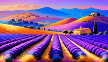 Tuscan Lavender Sunset