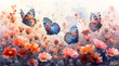 Chromatic Garden: Personalized Watercolor Scene with Customizable Color Palette