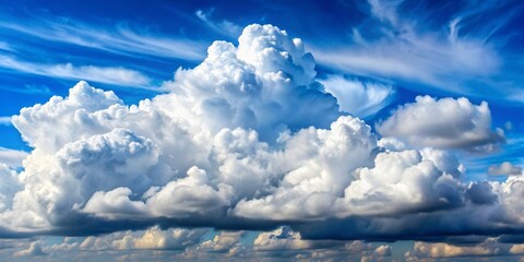 Wall Mural - blue sky background with white clouds.Sky clouds.Sky with clouds weather nature cloud blue. AI generated