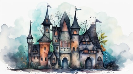 Canvas Print - fairy tale castle