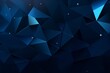 Black dark navy blue silver abstract pattern background. Geometric shape. Line triangle angle fold polygon diamond 3D. Color gradient ombre. Rough grain noise. Light shadow. Matte shimmer. Minimum