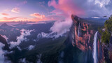 amazing natural beauty Angel Falls, Venezuela with different shooting and angles