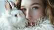 Flawless Rabbit Fur Photoshoot in a Studio
