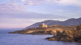 Fototapeta Boho - S'Arenella Lighthouse Panoramic View, Catalonia
